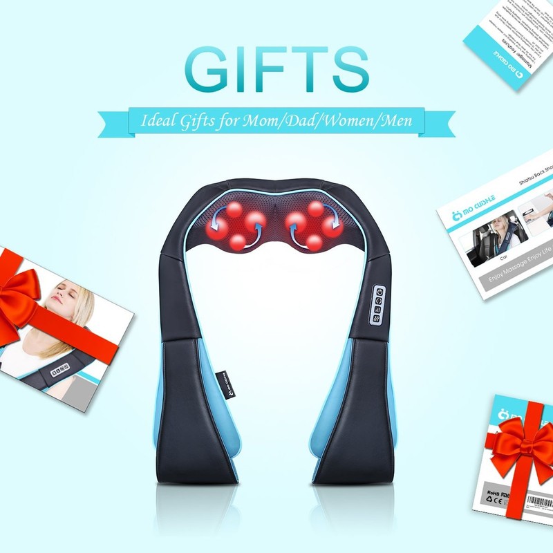 Mo Cuishle Shiatsu Neck Massager for Pain Relief – Deep Kneading Back Shou gallery