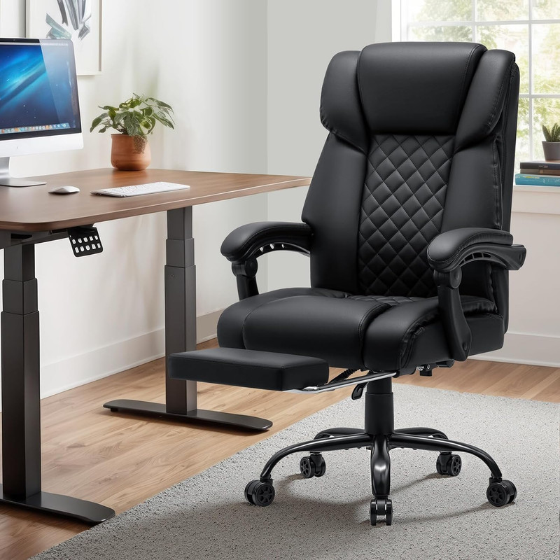 HOFFREE Massage Office Chair with Heat 7 Points Vibration Ergonomic Executive Of gallery