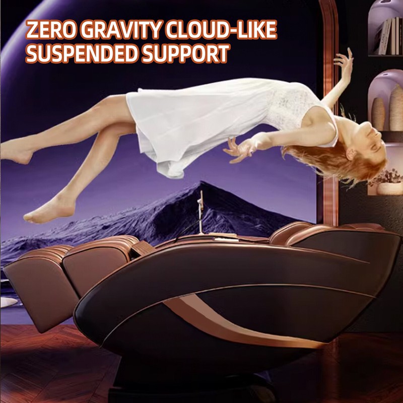 3 Year Warranty Dual core movement Full Body Airbag Zero Gravity Massage Chair gallery