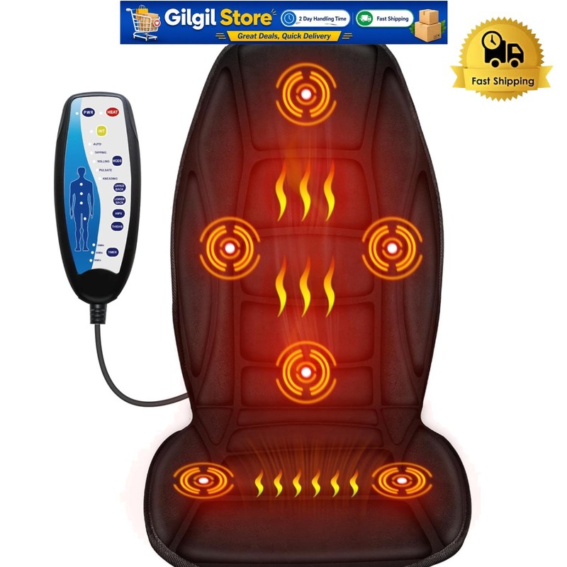 Vibrating Massage Pad with Heat – Perfect Gift for Stress Relief & Relaxation