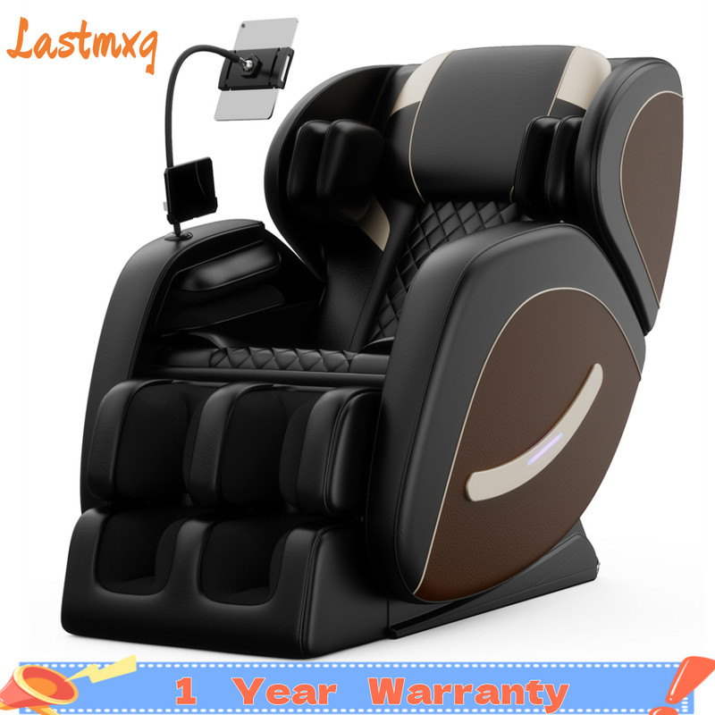 Zero Gravity Massage Chair Recliner with Full Body Air Pressure & Heating Brown