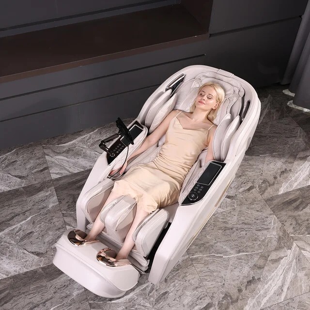 Luxury Full Body Zero Gravity Massage Chair Heating Head Foot 180° Bluetooth Ai gallery