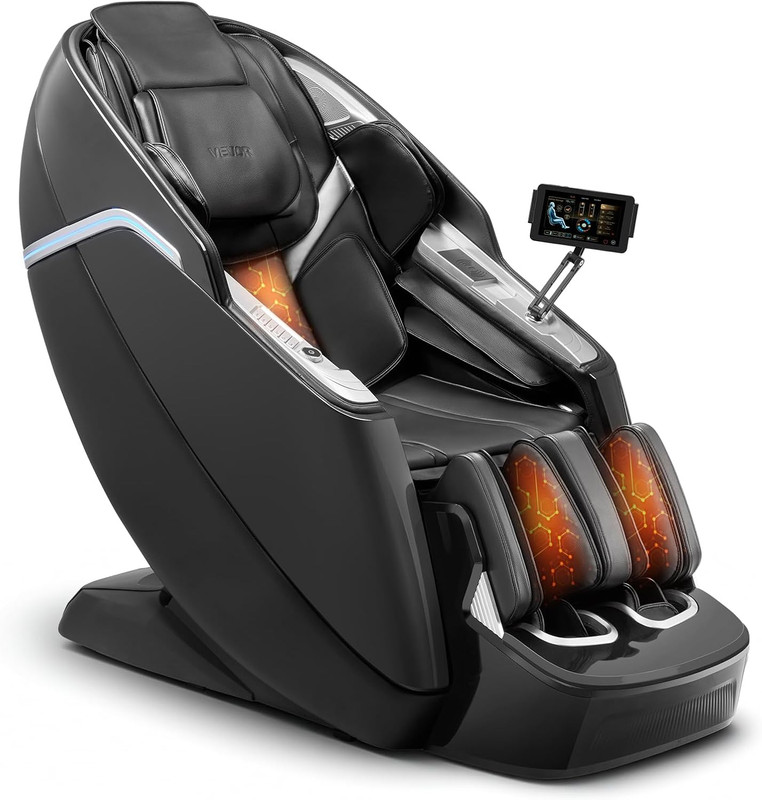 4D Full Body Massage Chair with AI Control & Yoga Stretch - Relax at Home!