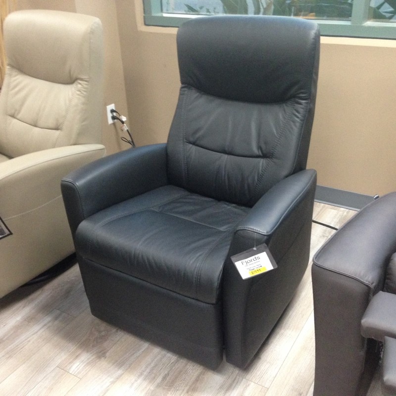 Fjords Oslo Swing Relaxer Power Electric Recliner Chair NL 129 Walnut Leather gallery