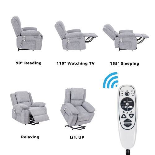 Electric Power Lift Recliner Chair for Elderly Recliner Chairs for Living Room gallery