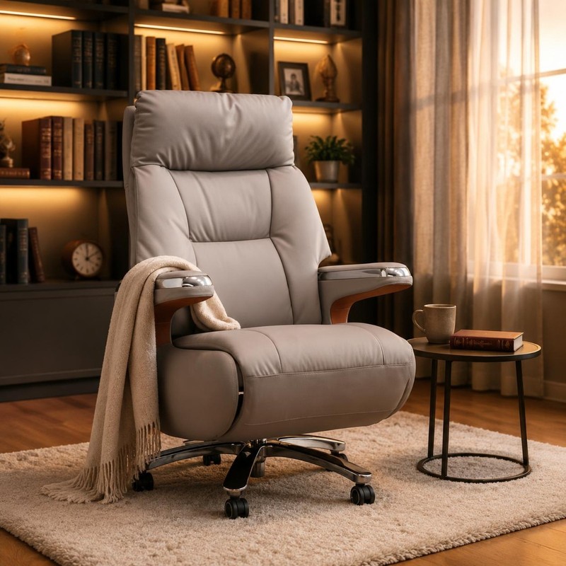 Managerial Office Chair Highrear Reclining Office Chair Padded gallery