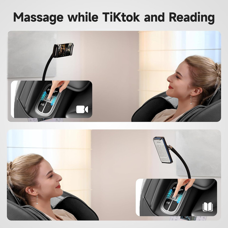 Massage Chair Full Body with Unique Phone Controller, Zero Gravity 3D Sl-Track R gallery