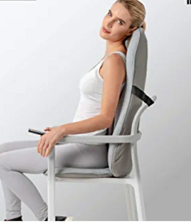 Sharper Image Gray Massage Chair Cushion - 1012644 gallery