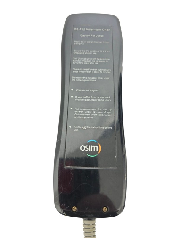 Genuine Osim OS-712 Millennium Massage Chair Remote Control Part OEM gallery