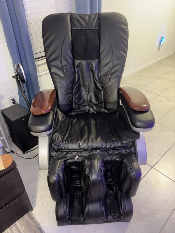 BestMassage Electric Massage Chair BM-EC06C Black Air Pressure Faux Leather