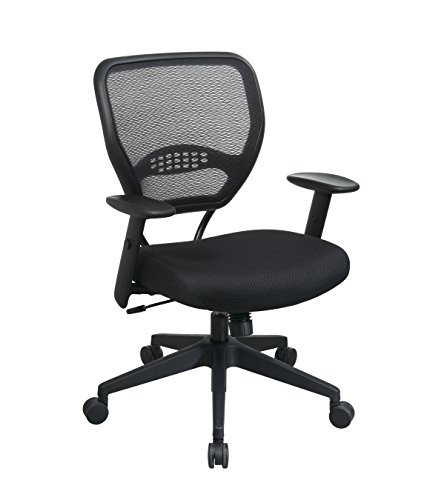 SPACE Air Grid Mid-Back Swivel Chair, Black, 20-1/2 x 19-1/2 x 42h Dark AirGrid gallery