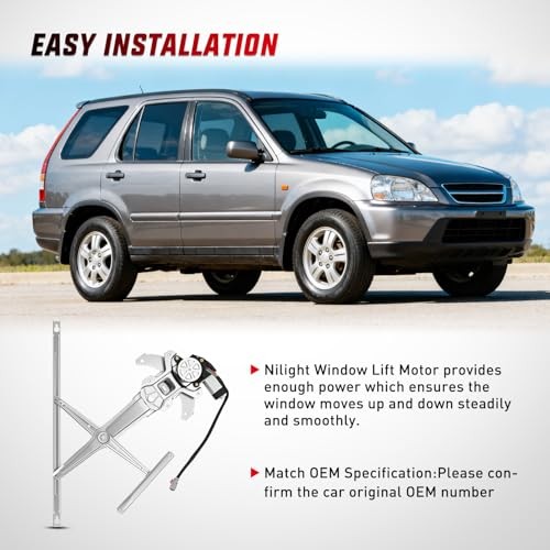 Front Right Window Regulator with Motor, Compatible 741-951 Front Passenger gallery