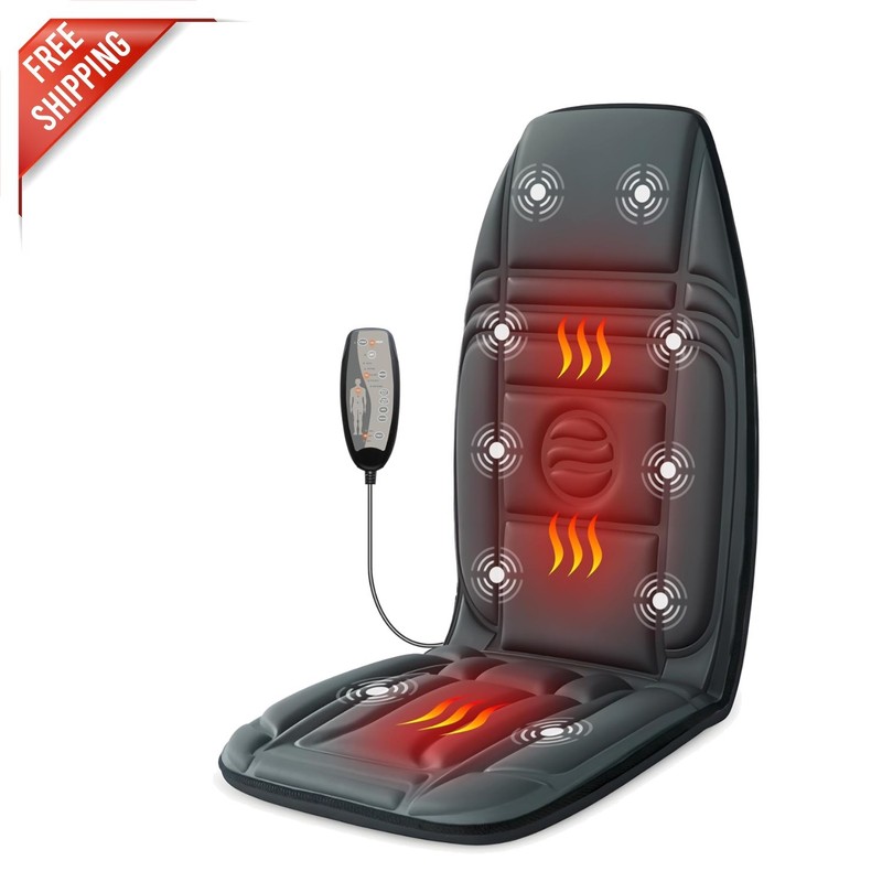 Ergonomic Vibration Massage Pad with Heat for Instant Relief Anywhere, 20"x44"