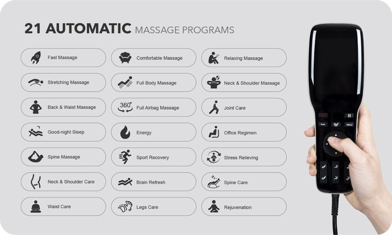 Ador 3D Allure Massage Chair - Black & Brown (3 Years Warranty) gallery