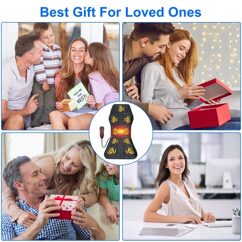 Full Body Massage Chair Pad with Heat, 8 Modes 9 Intensities, Home Office Car gallery
