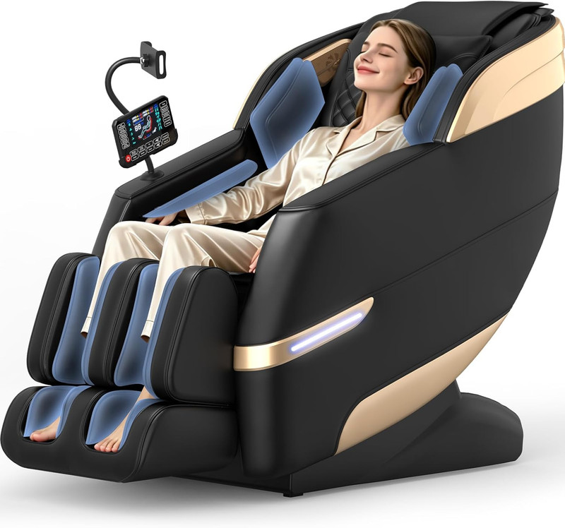 4D Shiatsu Massage Chair with AI Control, Heating, Bluetooth & Zero Gravity