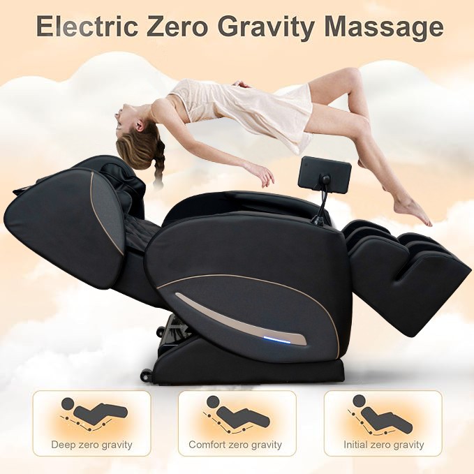 Full Body Recliner Zero Gravity Airbag Massage Chair L Track,Heat,Foot Roller gallery