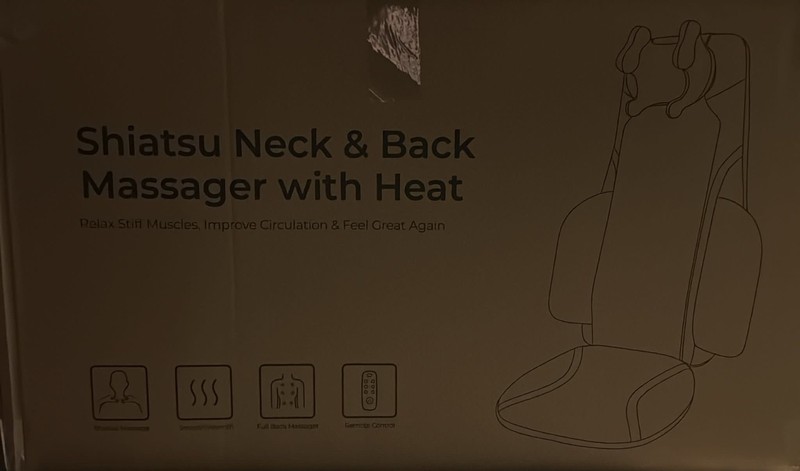 Shiatsu Back & Neck Massage Chair Seat Cushion with Heat – 4D Kneading,... gallery