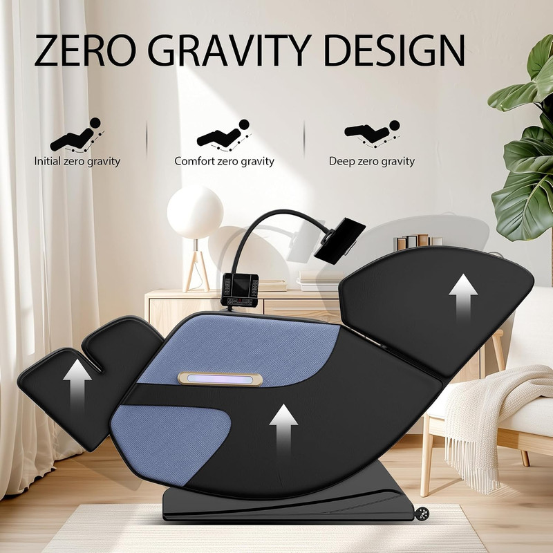 Zero Gravity Full Body Massage Chair with Heat & Bluetooth - Ideal Wellness Gift gallery
