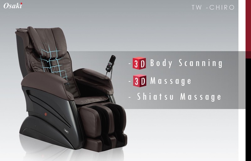 Osaki Titan TW-Chiro 3D Massage Chair S Track Large Oversize Recliner Beige gallery