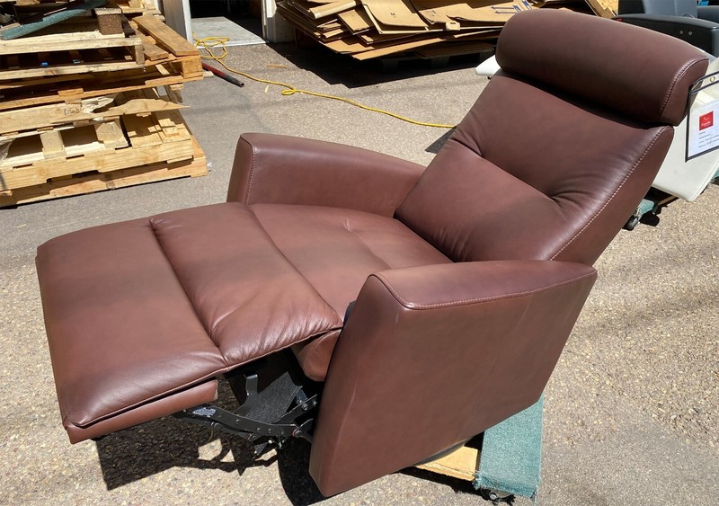 Fjords Madrid Swing Swivel Relaxer Manual Recliner Chair Cacao SL 214 Leather gallery