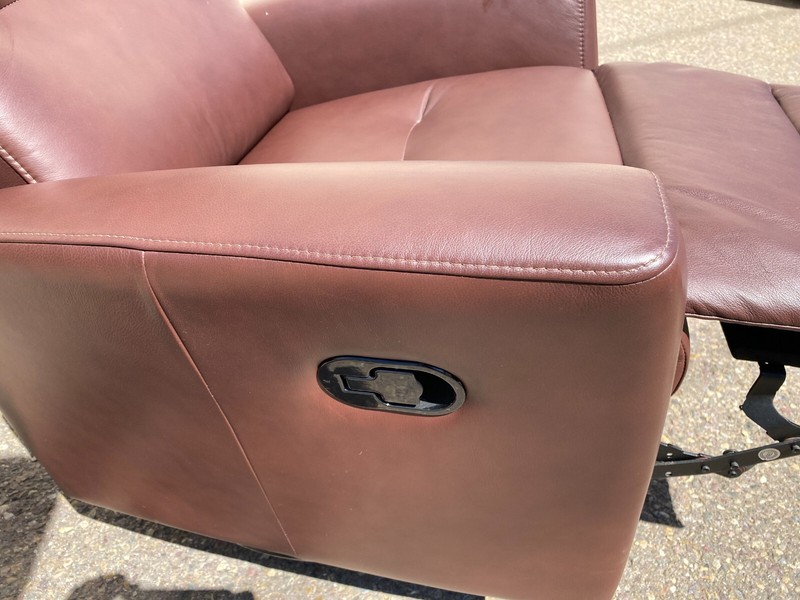 Fjords Madrid Swing Swivel Relaxer Manual Recliner Chair Cacao SL 214 Leather gallery