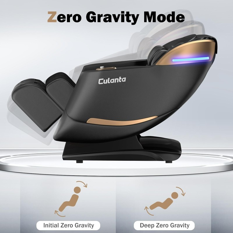 Culanta Full Body Massage Chair, Zero Gravity SL-Track Shiatsu Recliner gallery
