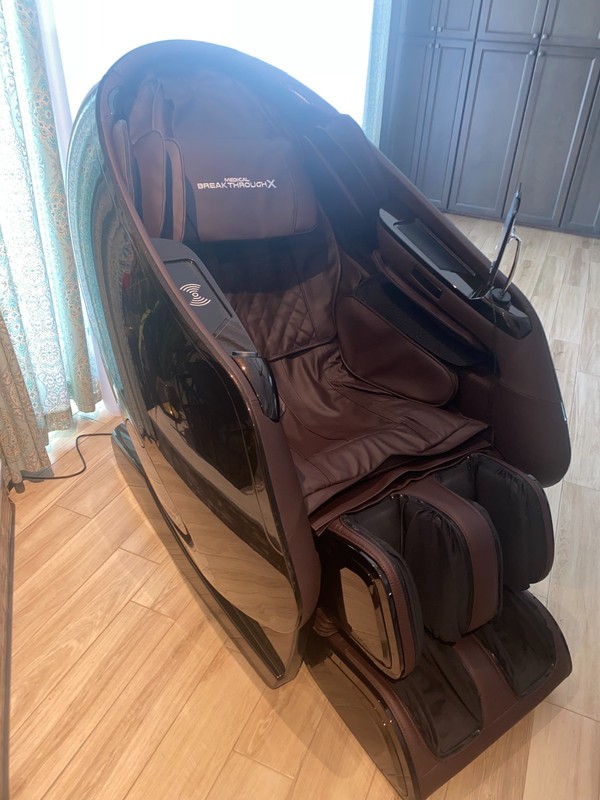 4mo old Massage Chair- Medical Breakthrough X (gen 4.2) brown- extra large gallery