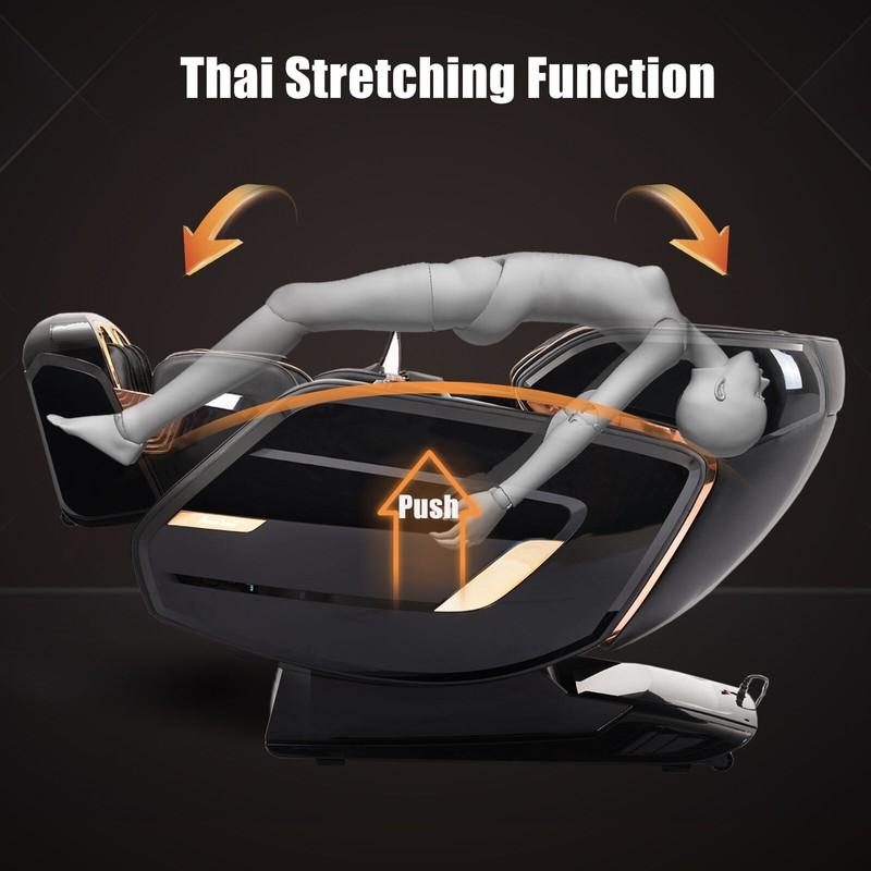 Oversized 4D Full Body Zero Gravity Airbag Shiatsu Massage Chair Recliner 24Mode gallery