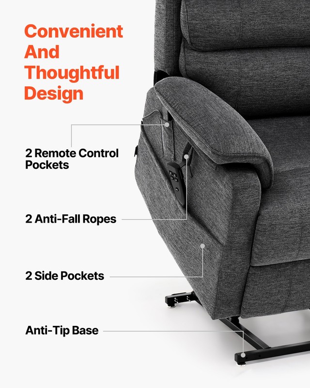 Uimoso Power Lift Recliner Chair for Elderly Heat and Massage Electric Recliner gallery