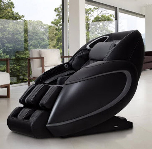 Titan 4D Fleetwood LE 50 Air Cells SL-Track Lumbar Calf Heat Massage Chair Black gallery