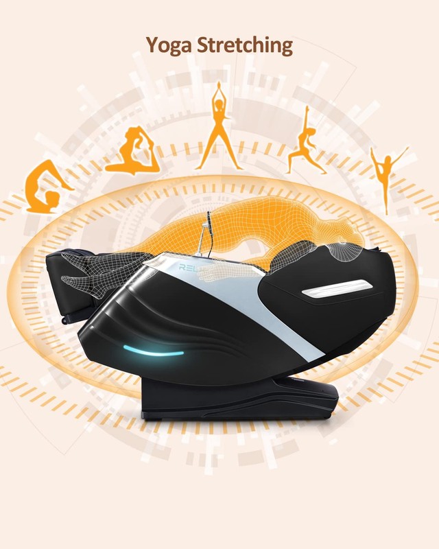 RELX Massage Chair Full Body with Scan, Zero Gravity, Large, Black gallery
