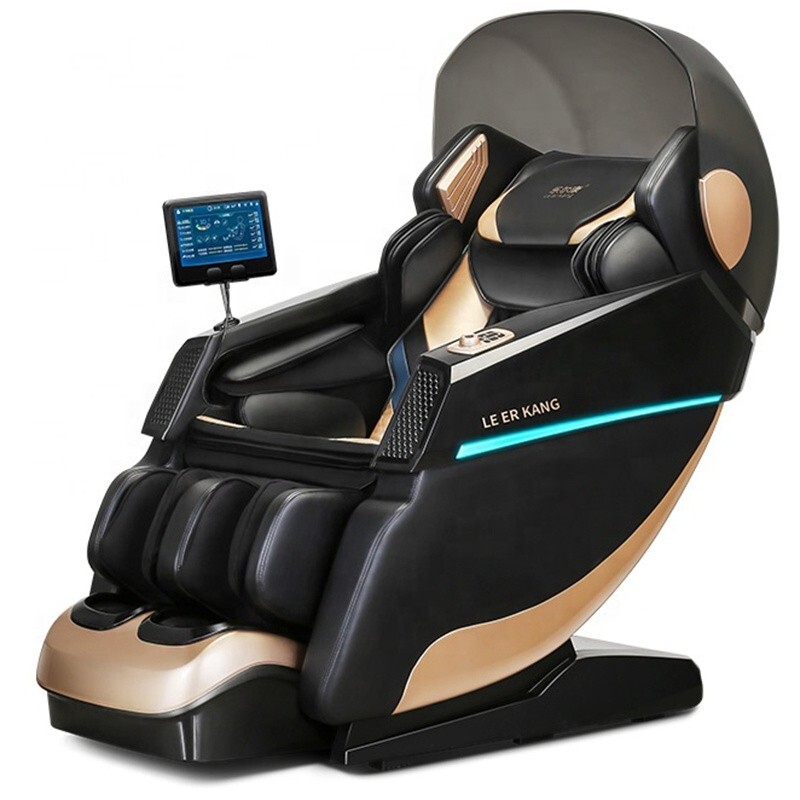 LEERCON 2023 China Luxury Black SL Track Heated Body Scan Zero Gravity Roller 4D