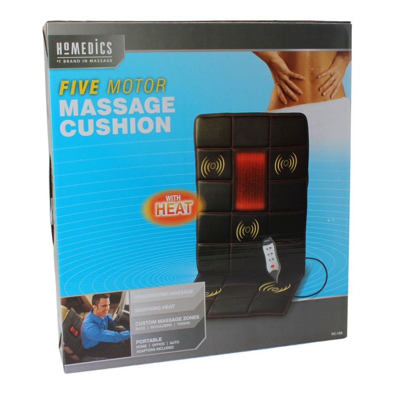 HomeMedics Five Motor Massage Cushion w/ Heat