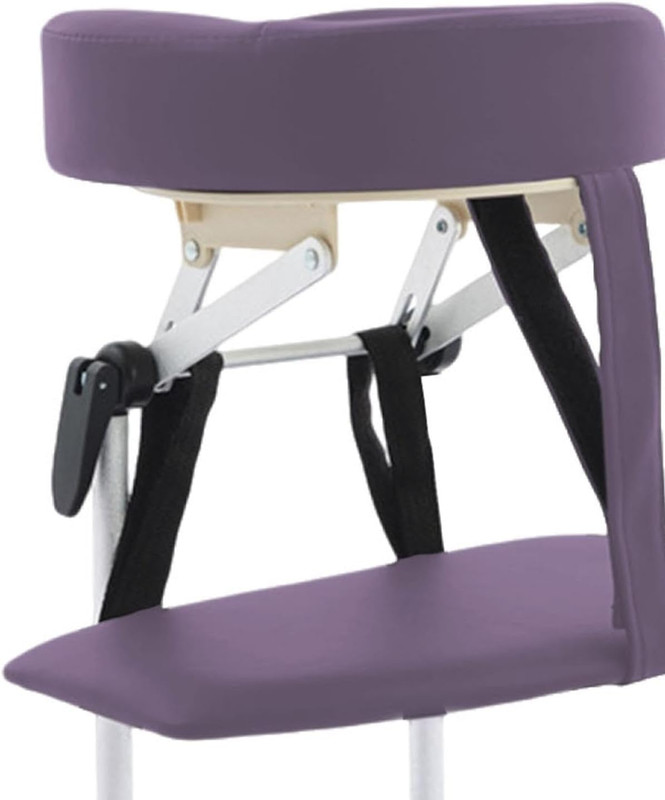 Portable Adjustable Massage Kit with Headrest & Armrest - Purple gallery