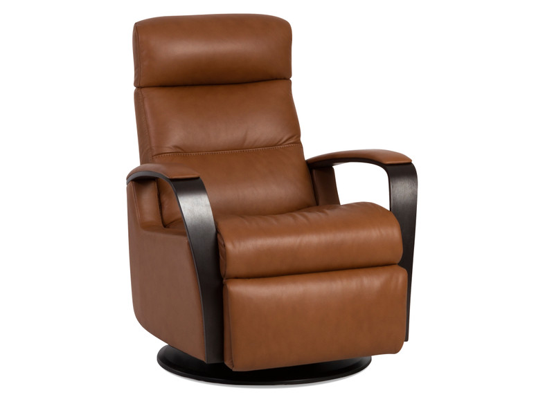 IMG Peak RM265 Power Relaxer Medium Swing Recliner Rocker Chair Nutmeg Leather gallery