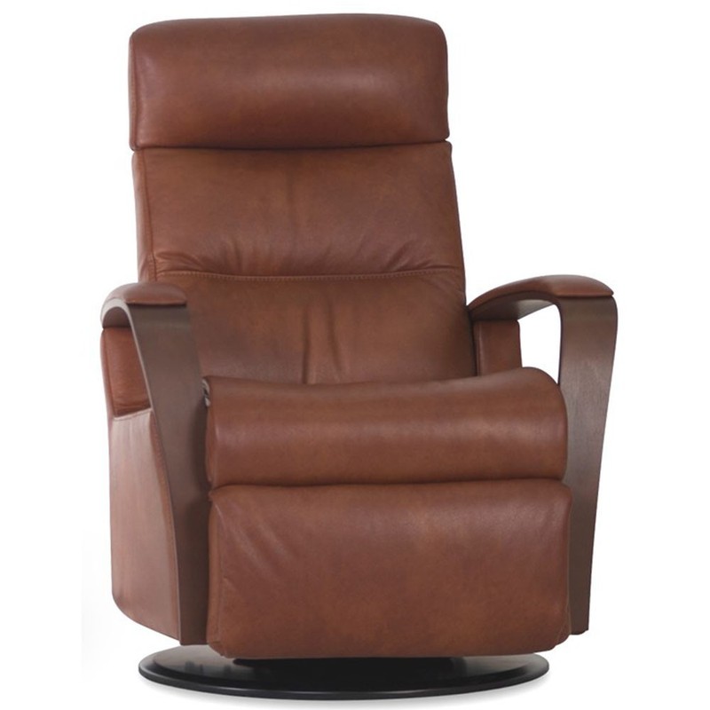 IMG Peak RM265 Power Relaxer Medium Swing Recliner Rocker Chair Nutmeg Leather gallery
