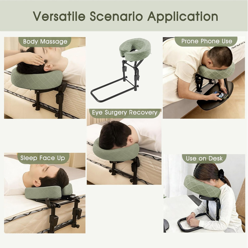 Adjustable Massage Headrest with Extra Long Armrest for Home Use gallery