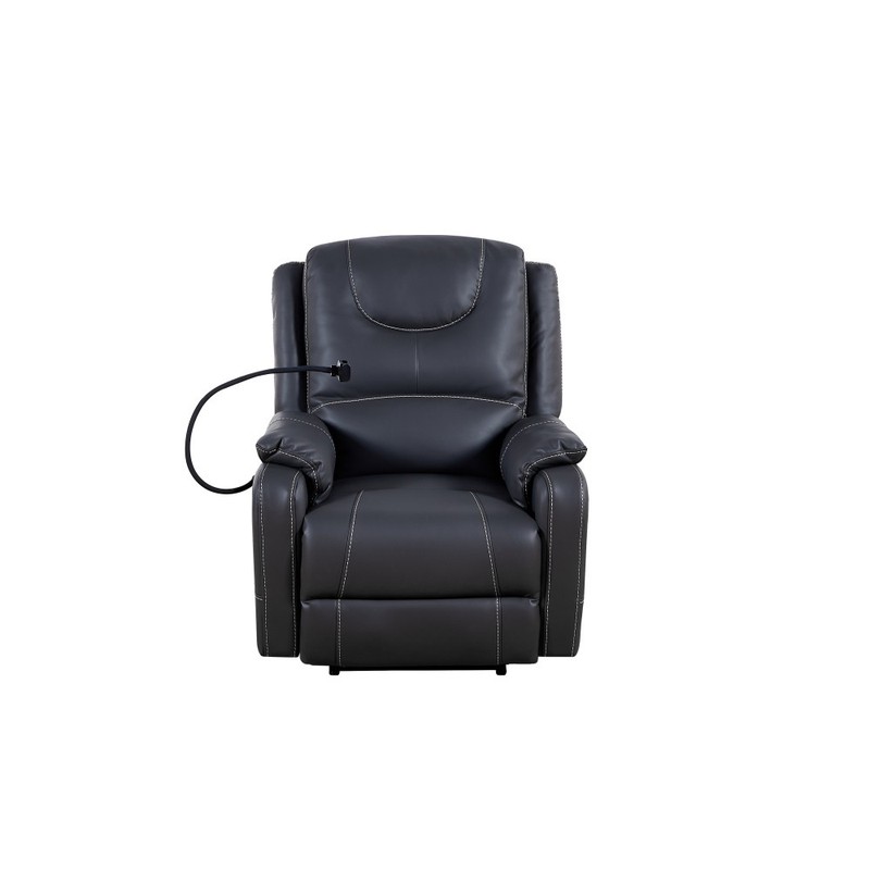 Power Zero Gravity Massage Recliner w/ Heat & Charging USB Ports, Side Pockets gallery