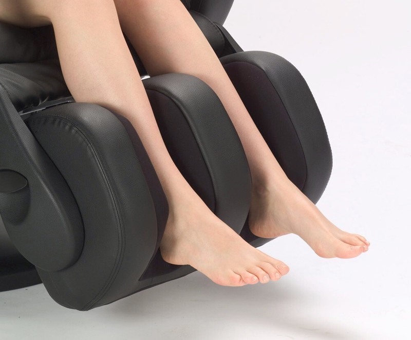 💥 Human Touch HT-125 Massage Chair Massaging Recliner - Black Leather Pad Set gallery