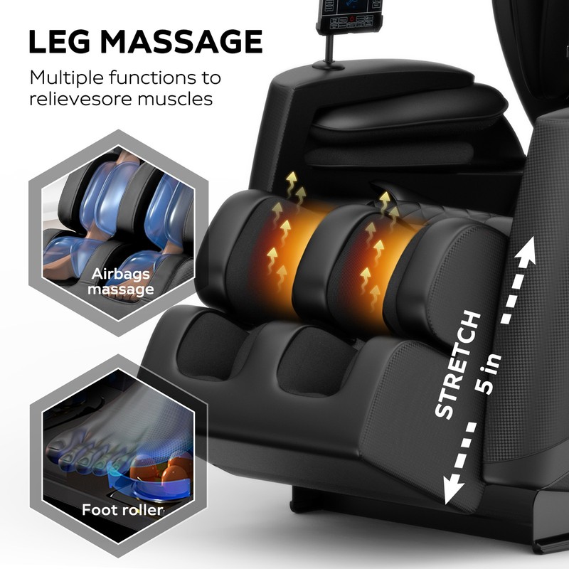 Zero Gravity Full Body Massage Chair Recliner w/ Air Pressure & Heating gallery