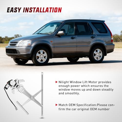 Front Left Window Regulator with Motor, Compatible with 741-950 Front Driver gallery