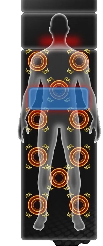 Full Body Massage Mattress Heat Vibrating Back Neck Waist Kneading Chair Cushion gallery
