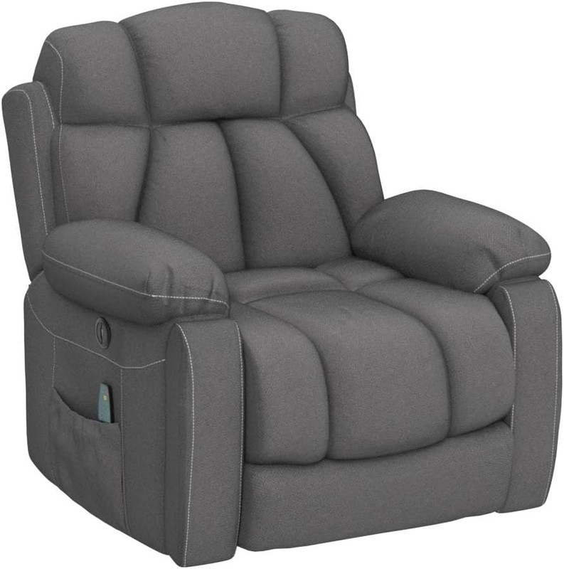 CANMOV Large Power Lift Recliner Chairs with Massage and Heat for Elderly Big Pe gallery