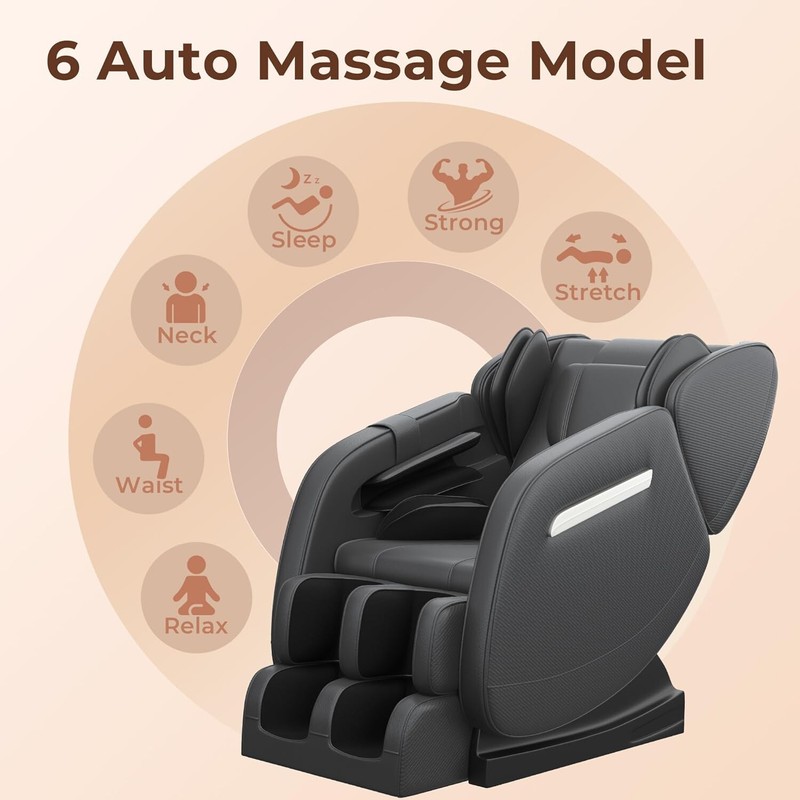Massage Chair 8 Fixed Shiatsu Massage Roller Zer0 Gravity Mode Heater Bluetooth gallery