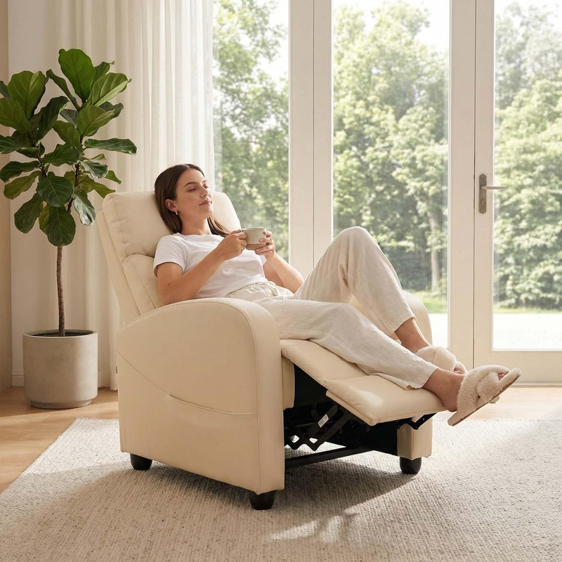 Massage Recliner Chair for Adults, Adjustable Home Theater Seating with Lumbar S gallery