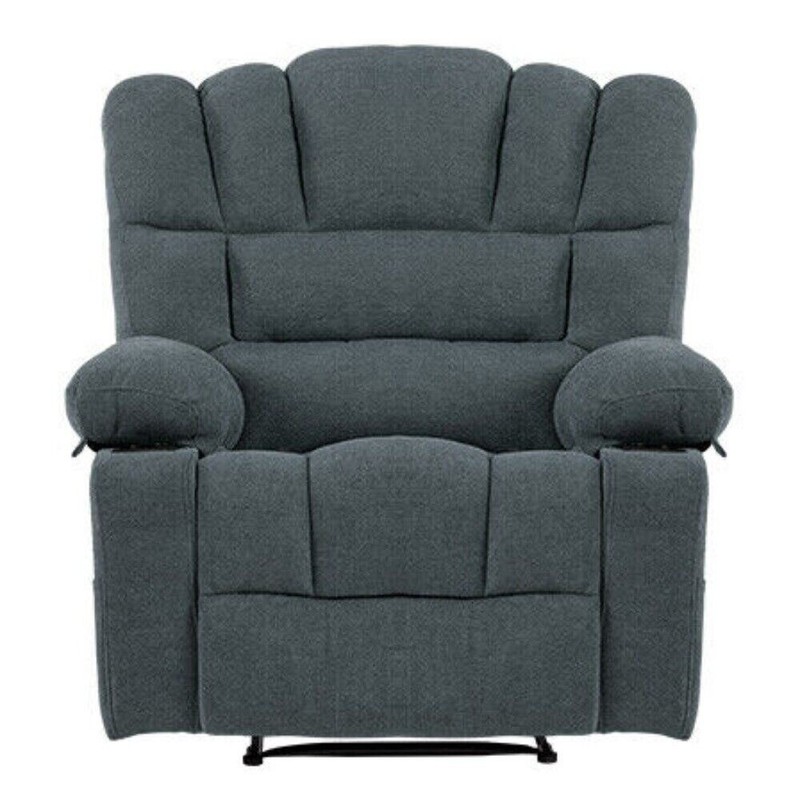 Electeic Massage Recliner Chenille Sofa Chair with Heating Vibration 330lb Load gallery