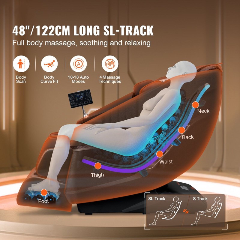 3D Shiatsu Massage Chair with Zero Gravity, 32 Airbags & Heated Lumbar gallery