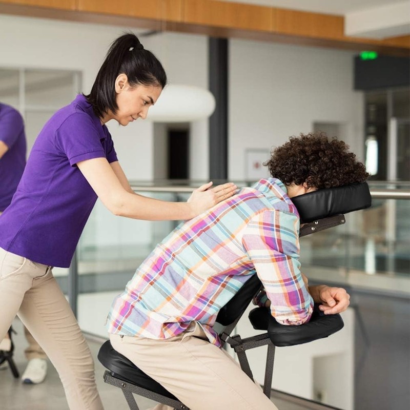Portable Massage Chair with Adjustable Face Cradle - Ideal for Tattoo & Spa Use gallery