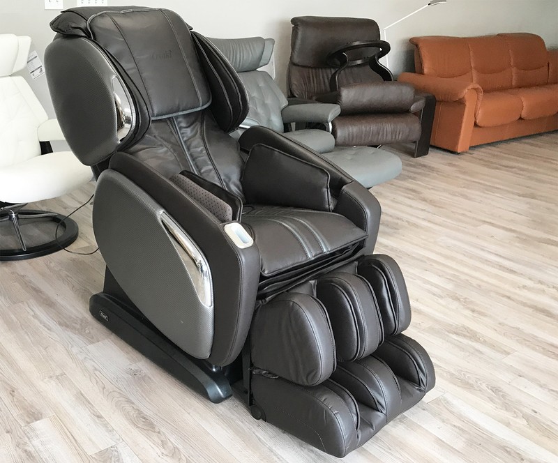 Osaki OS-4000CS Zero Gravity L-Track Space-Saving Massage Chair Recliner Heat BR gallery